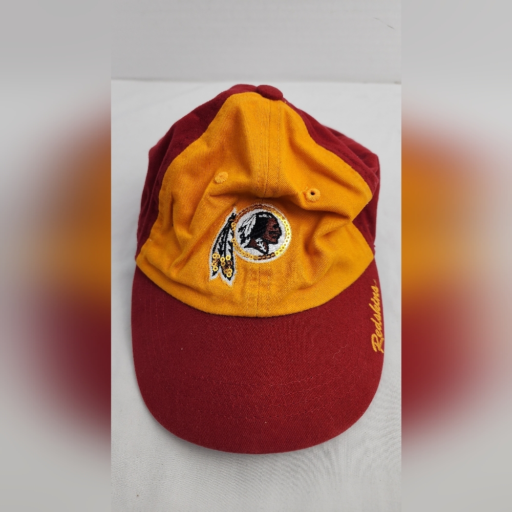 WASHINGTON REDSKINS HAT CAP ADJUSTABLE BURGUNDY GOLD NFL FOOTBALL YOUTH - Picture 11 of 11